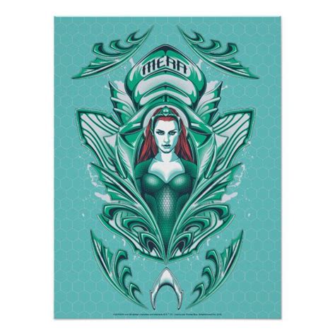 Aquaman Ornate Mera Graphic Poster Graphic Poster
