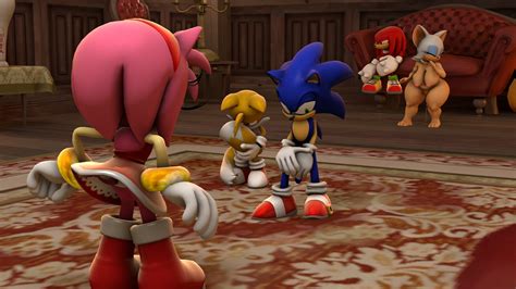 Rule 34 3d Amy Rose Ashamed Blue Fur Caught Covering Dripping Pussy