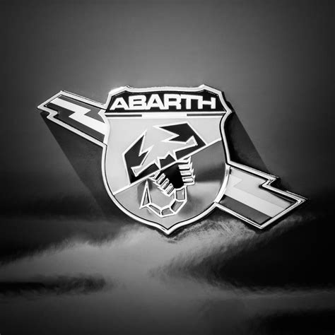 Fiat Abarth Emblem Ck1611bw2 Photograph By Jill Reger