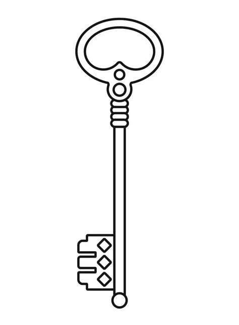 Key Coloring Pages Coloring Cool