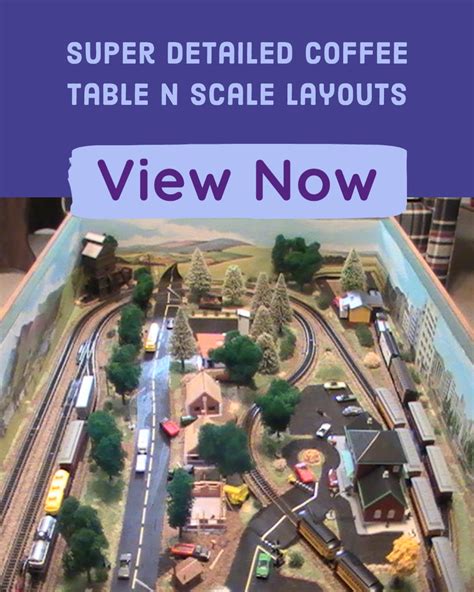 N Scale Coffee Table Model Train Layout Model Train Layouts Train