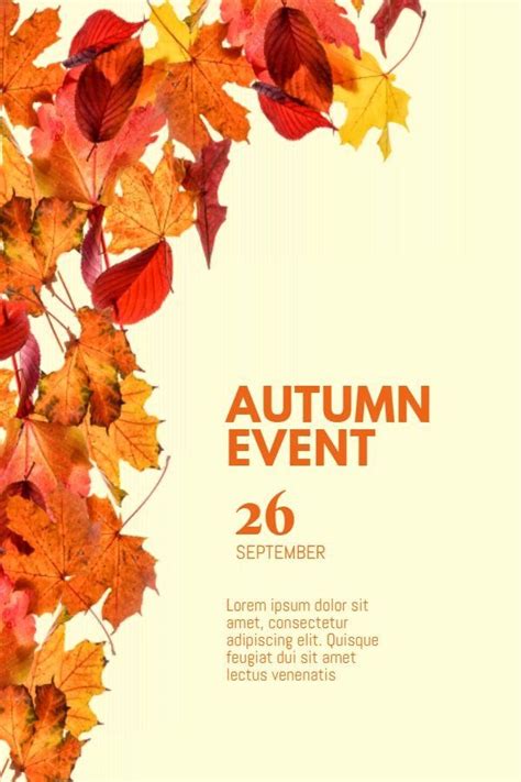 Fall Event Flyer Template Free Fresh Autumn Harvest Event Flyer Social