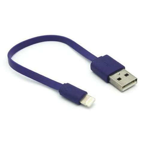 Iphone 11 12 13 14 Pro Xs Max Purple Short Usb Cable Fast Charge Power