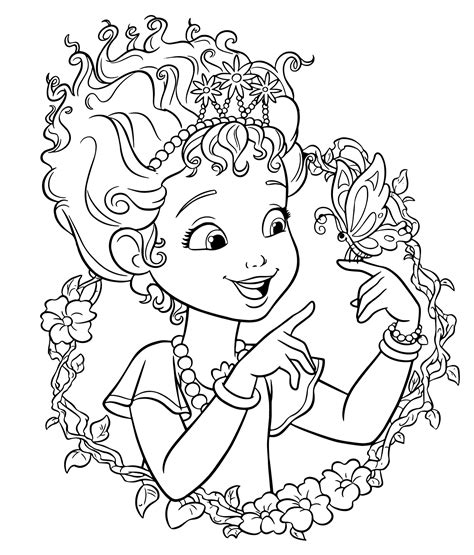 Fancy Nancy Coloring Page Coloring Home