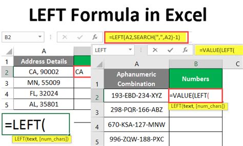 Left Formula In Excel How To Use Left Formula In Excel