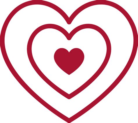 Pink Heart With Hearts Outline Png Image Purepng Free