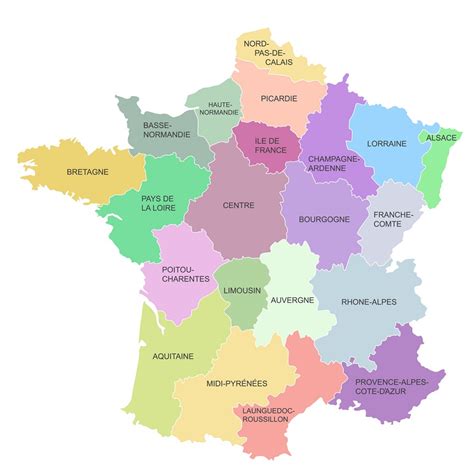 Printable Map Of Former Departments Of France Printable Forms Free Online