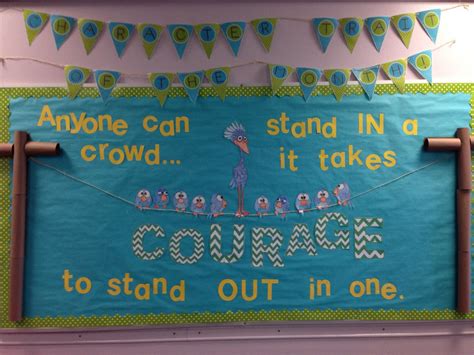 Character Trait Of The Month Courage Bulletin Boards Classroom Decor