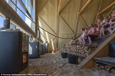 Inside The Worlds Largest Public Sauna In Norway At Sandhornøya Bodø