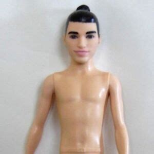 Barbie Ken Doll Nude Fashionistas Cactus Cooler Man Bun Slim Body