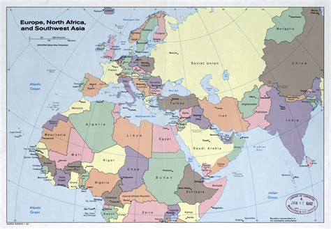 Map Of Europe And North Africa Map Of The World