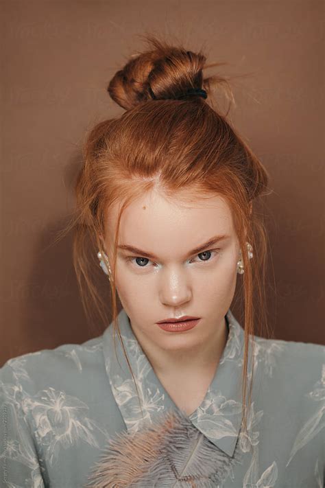 Redhead Woman Beauty Portrait By Stocksy Contributor Sergey Filimonov Stocksy