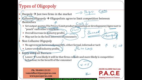 We can utilize this framework in managerial economics too, for examining the relationship between industrial structure and pricing. Understanding Oligopoly Market Structure - YouTube