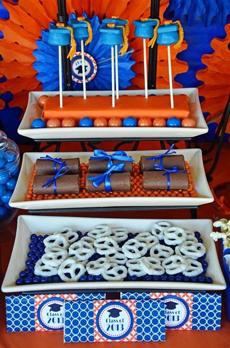 Orange/blue Graduation/End of School Party Ideas (With ...