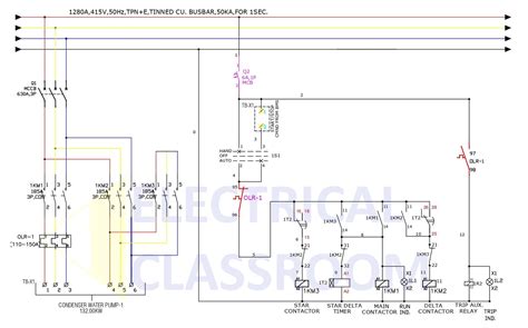 Star Delta Starter Wiring Diagram Control And Power Wiring Diagrams