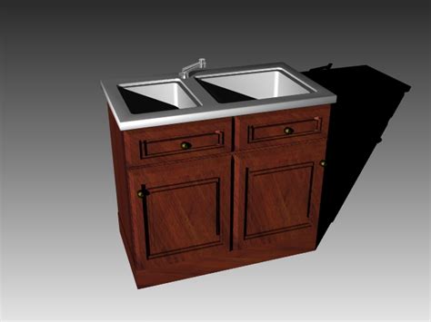 Vintage Kitchen Sink Cabinet 3d Model 3dsmax3dsautocad Files Free