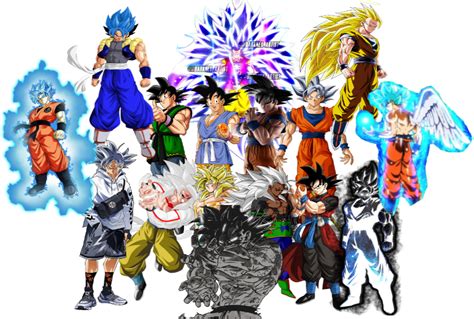 All Versions Of Goku By Thevoid2311 On Deviantart