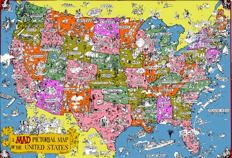 Detailed Kids Major Tourist Attractions Map Of The Us