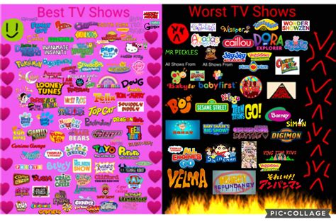 My Best And Worst Shows List By Erick2k21 On Deviantart