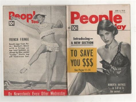 People Today Magazine June 3rd 1953 Roberta Haynes Cover Ebay