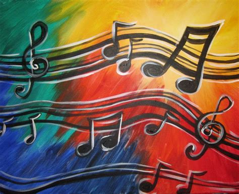 Musical Notes With Images Music Painting Canvas