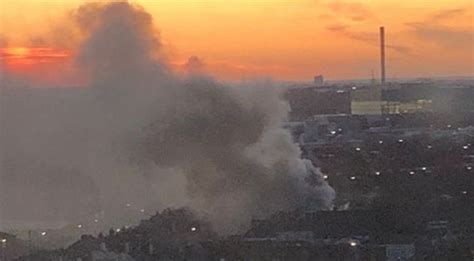 Huge Fire Breaks Out In Town Center As Smoke Billows Over London