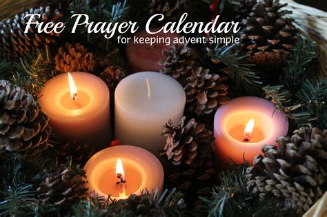 A Simple Advent Free Advent Prayer Calendar