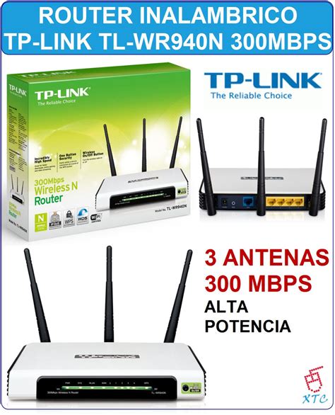 Router Inalambrico Tp Link 300mbps Wifi 3 Antenas Tl Wr940n Bs 21
