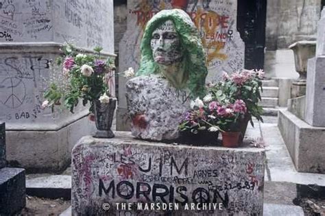 Jim Morrisons Grave Pere Lachaise Cemetery Paris France Ma T 802