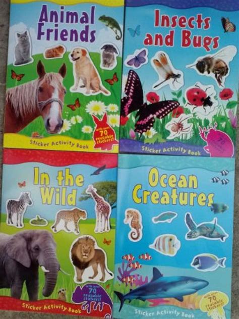 Animal World Sticker Activity Book With Over 70 Reusable Stickers