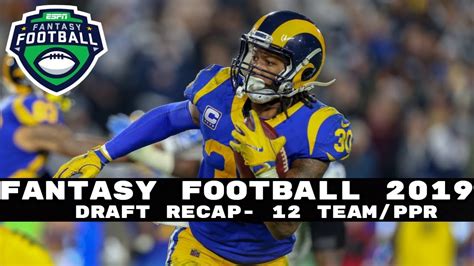 New mock drafts start every minute. 2019 Fantasy Football Draft Recap (PPR)- 12 Team- Pick 1 ...