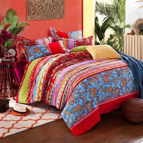 Comforter sets are perfect for those who want to take the guesswork out of layering a bed. FADFAY Home Textile Bohemian Cotton Bedding Sheet Set ...