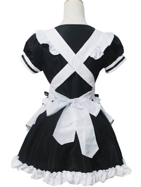 White And Black Sweet French Maid Lolita Dress