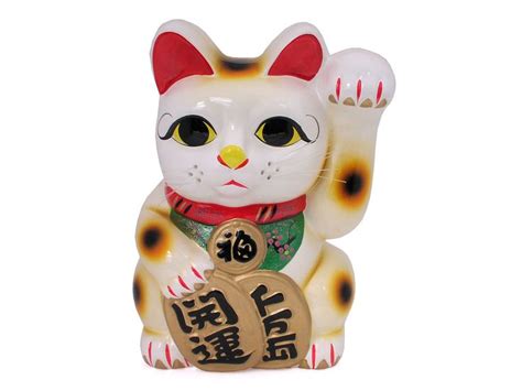Pin On Left Paw Raised Japanese Lucky Cats Maneki Neko