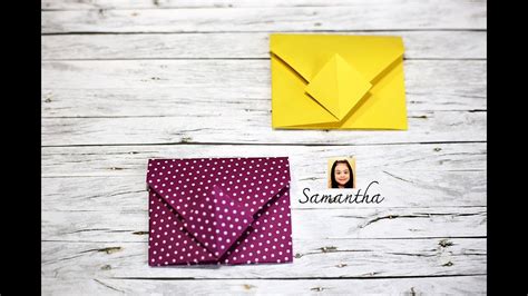 How To Make An Origami Envelope โอริกามิ วิธีพับซองจดหมายน่ารัก