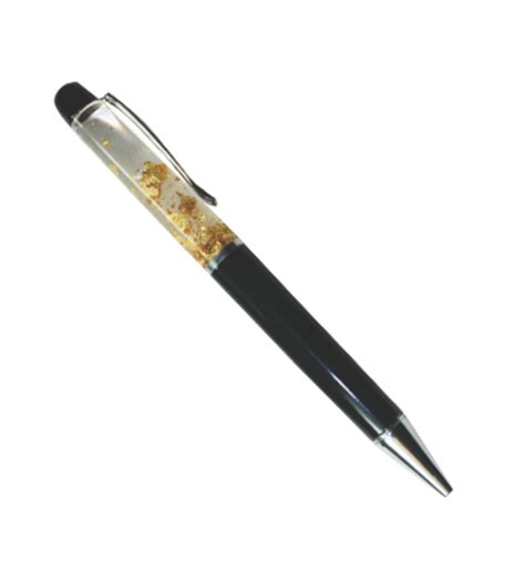 Douglasbridge Floating Gold Flake Pen