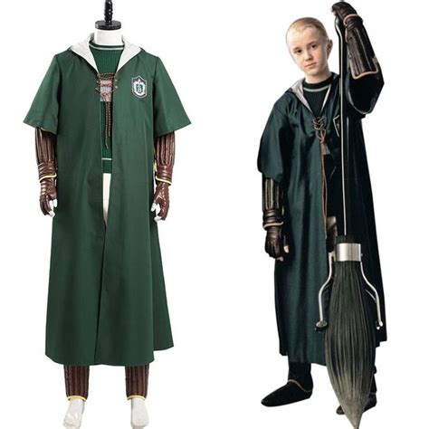 Harry Potter Slytherin Green Quidditch Halloween Carnival Suit Cosplay