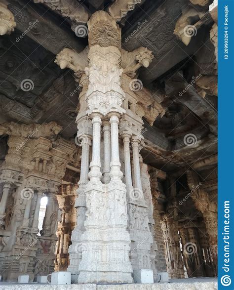 Sapta Swara Pillars In Vittala Temple Ancient Ruins Of Vijayanagar