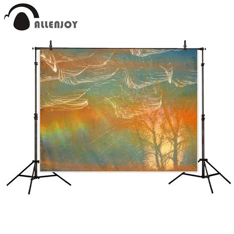 Allenjoy Orange Bleu Abstrait Belle Toile De Fond Photographie Arri Re Plans Fond Studio Photo