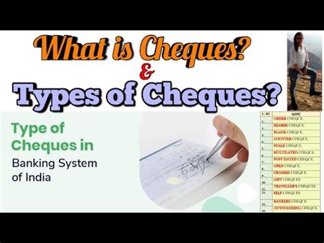 This means that special care has to be taken when it comes to the handling of this cheque because if it falls into the wrong hands. WHAT IS CHEQUE AND TYPES OF CHEQUE PART -1 STATIC GK TRICK ...