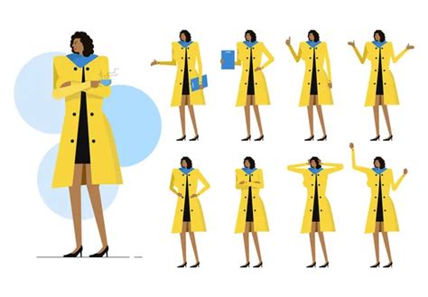 Business Woman Character Set Illustration Pack 4 People Illustrations
