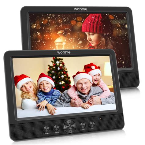 Buy Wonnie 105 Inch Portable Dvd Player For Car Two Monitors Player