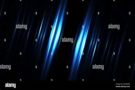 Dark Blue Geometric Background With Diagonal Glowing Light Lines And