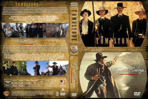 Tombstone Wyatt Earp Double Feature Dvd Cover 1993 1994 R1 Custom