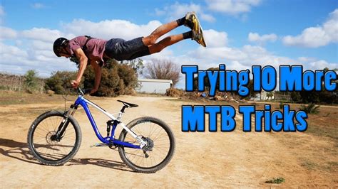 Trying 10 More Mtb Tricks From Sam Pilgrims Video Youtube