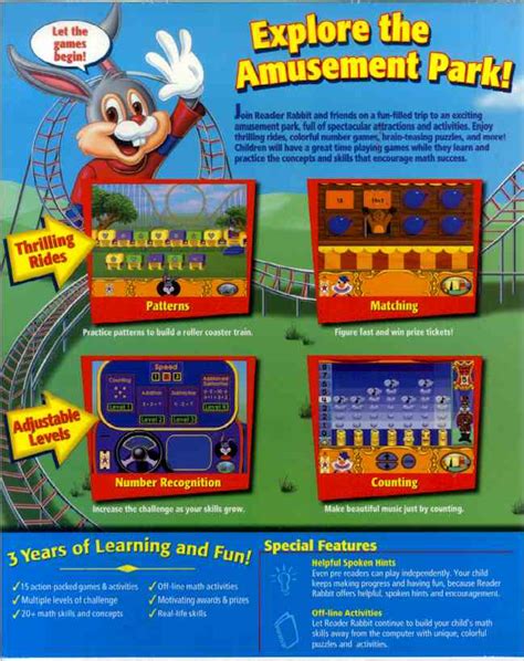 Reader Rabbit Math Ages 4 6 Pc Cd Learn Count Numbers