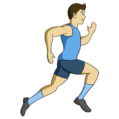 How To Draw A Person Running Really Easy Drawing Tutorial