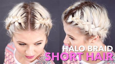 Comb your hair back to lay it into the position you want it to be in for the. HOW TO Milkmaid Braid Short Hair | Milabu - YouTube
