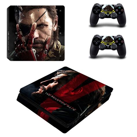 Metal Gear Decal Skins Kit For Ps4 Slim Console Cover For Playstaion 4