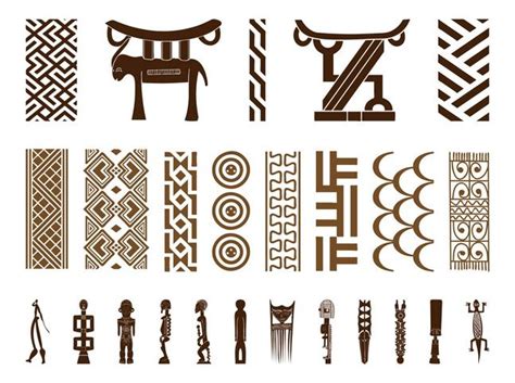 African Symbol Set Vector Art And Graphics African